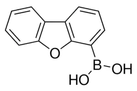 Structure of Dibenzofuran-4-boronic Acid CAS 100124-06-9