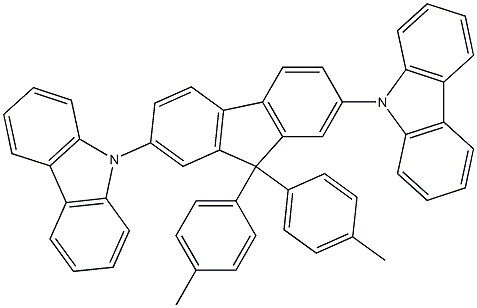 DPFL-CBP , 2,7-Bis(carbazol-9-yl)-9,9-ditolylfluorene CAS 1174006-50-8 DPFL-CBP , 2,7-Bis(carbazol-9-yl)-9,9-ditolylfluorene CAS 1174006-50-8