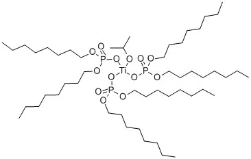 Isopropyl tri(dioctylphosphate)titanate CAS 65345-34-8 Isopropyl tri(dioctylphosphate)titanate CAS 65345-34-8