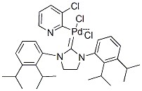 DICHLORO-[1,3-BIS(DIISOPROPYLPHENYL)-2-IMIDAZOLIDINYLIDENE]-(3-CHLOROPYRIDYL)PALLADIUM(II) CAS 927706-57-8