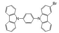 9-(4-(9H-carbazol-9-yl)phenyl)-3-bromo-9H-carbazole CAS WENA-0070 9-(4-(9H-carbazol-9-yl)phenyl)-3-bromo-9H-carbazole CAS WENA-0070