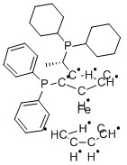 (S)-(+)-1-[(R)-2-(Diphenylphosphino)ferrocenyl]ethyldicyclohexylphosphine ethanol adduct CAS 162291-02-3