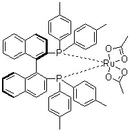 Diacetato[(R)-(+)-2,2′-bis(di-p-tolylphosphino)-1,1′-binaphthyl]ruthenium(II) CAS 116128-29-1