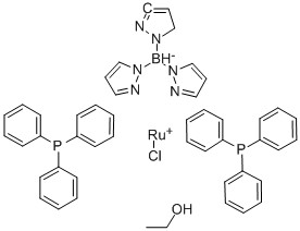 Chloro[hydrotris(pyrazol-1-yl)borato]bis(triphenylphosphine)ruthenium(II)ethanol adduct CAS 141686-21-7