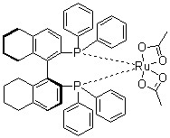 Diacetato[(S)-(-)-2,2′-bis(diphenylphosphino)-5,5′,6,6′,7,7′,8,8′-octahydro-1,1′-binaphthyl]ruthenium(II) CAS 142962-95-6