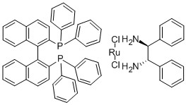 Dichloro[(R)-(+)-2,2′-bis(diphenylphosphino)-1,1′-binaphthyl][(1S,2S)-(-)-1,2-diphenylethylenediamine]ruthenium(II) CAS 212210-87-2