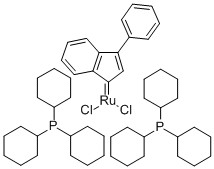 (3-PHENYL-1H-INDEN-1-YLIDENE)BIS(TRICYCLOHEXYLPHOSPHINE)RUTHENIUM(IV) DICHLORIDE TETRAHYDROFURAN ADDUCT CAS 250220-36-1