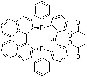 Diacetato[(S)-(-)-2,2′-bis(diphenylphosphino)-1,1′-binaphthyl]ruthenium(II) CAS 261948-85-0