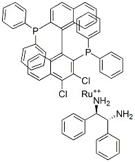 Dichloro[(S)-(-)-2,2′-bis(diphenylphosphino)-1,1′-binaphthyl][(1R,2R)-(+)-1,2-diphenylethylenediamine]ruthenium(II) CAS 329735-87-7
