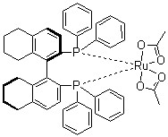 Diacetato[(R)-(+)-2,2′-bis(diphenylphosphino)-5,5′,6,6′,7,7′,8,8′-octahydro-1,1′-binaphthyl]ruthenium(II) CAS 374067-51-3