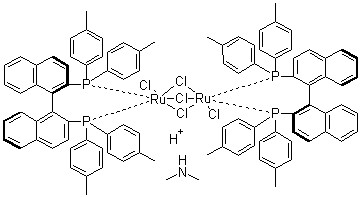 Dimethylammonium dichlorotri(Mu-chloro)bis[(R)-(+)-2,2′-bis(di-p-tolylphosphino)-1,1′-binaphthyl]diruthenate(II) CAS 749935-02-2
