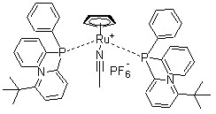 Acetonitrilebis[2-diphenylphosphino-6-t-butylpyridine]cyclopentadienylruthenium(II) hexafluorophosphate CAS 776230-17-2