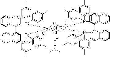 Dimethylammonium dichlorotri(Mu-chloro)bis{(S)-(-)-2,2′-bis[di(3,5-xylyl)phosphino]-1,1′-binaphthyl}diruthenate(II) CAS 944451-10-9