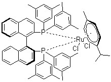 Chloro[(S)-(-)-2,2′-bis[di(3,5-xylyl)phosphino]-1,1′-binaphthyl](p-cymene)ruthenium(II)chloride CAS 944451-25-6