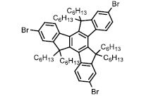 2,7,12-tribromo-5,5′,10,10′,15,15′-hexahexyltruxene CAS 600172-86-9 2,7,12-tribromo-5,5′,10,10′,15,15′-hexahexyltruxene CAS 600172-86-9