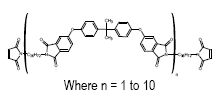 Amines, C36-alkylenedi-, polymers with 5,5′-((1-methylethylidene)bis(4,1-phenyleneoxy))bis(1,3-isobenzofurandione), maleated CAS 1224691-98-8