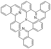 Ir(piq)3, Tris[1-phenylisoquinolinato-C2,N]iridium(III) CAS 435293-93-9