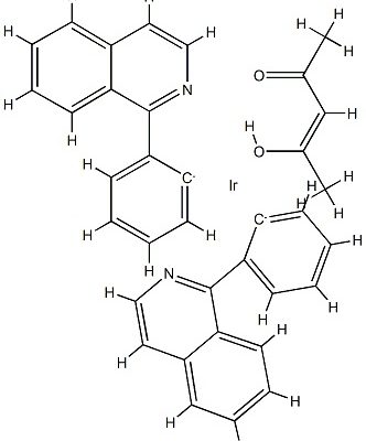 Bis(1-phenyl-isoquinoline)(Acetylacetonato)iridium(III) CAS 435294-03-4 Bis(1-phenyl-isoquinoline)(Acetylacetonato)iridium(III) CAS 435294-03-4