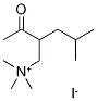 (2-Acetyl-4-methylpentyl)trimethylammonium iodide CAS 1069-62-1
