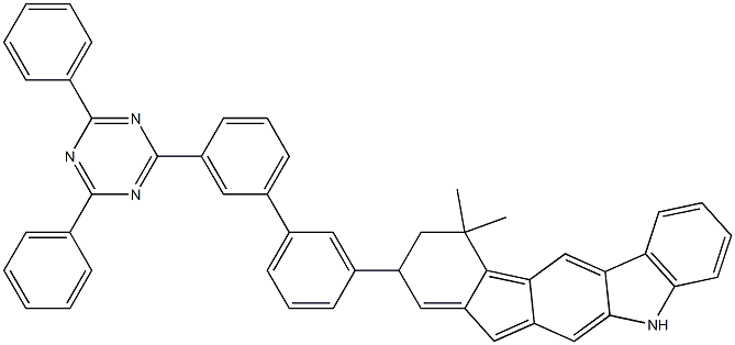 5-(3′-(4,6-diphenyl-1,3,5-triazin-2-yl)-[1,1′-biphenyl]-3-yl)-7,7-dimethyl-5,7-dihydroindeno[2,1-b]carbazole CAS 1257248-13-7