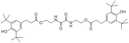 (1,2-Dioxoethylene)bis(iminoethylene) bis(3-(3,5-di-tert-butyl-4-hydroxyphenyl)propionate) CAS 70331-94-1 (1,2-Dioxoethylene)bis(iminoethylene) bis(3-(3,5-di-tert-butyl-4-hydroxyphenyl)propionate) CAS 70331-94-1