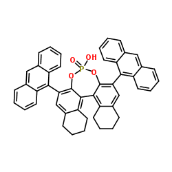 2,6-Di(9-anthryl)-8,9,10,11,12,13,14,15-octahydrodinaphtho[2,1-d:1′,2′-f][1,3,2]dioxaphosphepin-4-ol 4-oxide CAS 1011465-29-4