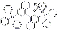 S-3,3′-Bis(triphenylsilyl)-5,5′,6,6′,7,7′,8,8′-Octahydro-1,1′-bi-2-naphthyl phosphate CAS 1157989-25-7