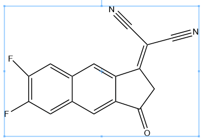 2-(6,7-difluoro-3-oxo-2,3-dihydro-1H-cyclopenta[b]naphthalen-1-ylidene)malononitrile CAS OPVNA-0001
