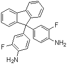 Structure of 9,9-Bis(3-fluoro-4-aminophenyl)fluorene CAS 127926-65-2