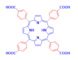 Structure of H2TCPP CAS 14609-54-2