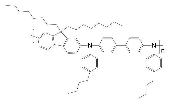 Poly[(9,9-dioctylfluorenyl-2,7-diyl)-alt-(N,N’-bis{p-butylphenyl}-1,1′-biphenylene-4,4′-diamine)] CAS 1115424-53-7