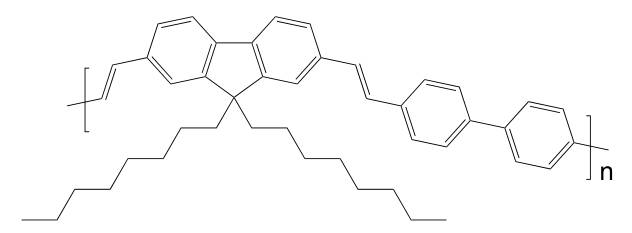 Poly[(9,9-dioctyl-2,7-divinylenefluorenylene)-alt-(4,4′-biphenylene)] CAS 474975-20-7