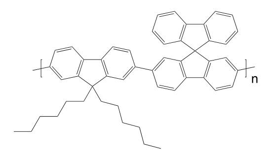 Poly[(9,9-dihexylfluorenyl-2,7-diyl)-alt-(9,9′-spiro-bifluorene-2,7-diyl)] CAS 474975-24-1