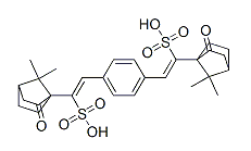 Structure of Terephthalylidene dicamphor sulfonie acid(Mexoryl SX) CAS 90457-82-2