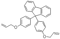 Structure of 9,9-Bis(4-allyloxyphenyl)fluorene CAS 142494-81-3