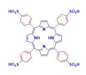 Structure of 5,10,15,20-Tetrakis-(4-sulfonatophenyl)-porphine CAS 35218-75-8