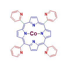 Structure of 5,10,15,20-tetrakis-(2,6-dichlorophenyl)-porphyrin-Co(II) CAS WENA-0210