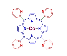 Structure of meso-Tetra (2-pyridyl) porphine-Co(II) CAS WENA-0209