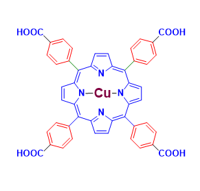 Structure of meso-Tetra(4-carboxyphenyl)porphine-Cu(II) CAS 41699-93-8