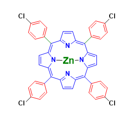 Structure of meso-Tetra(4-chlorophenyl)porphyrin-Zn(II) CAS WENA-0211