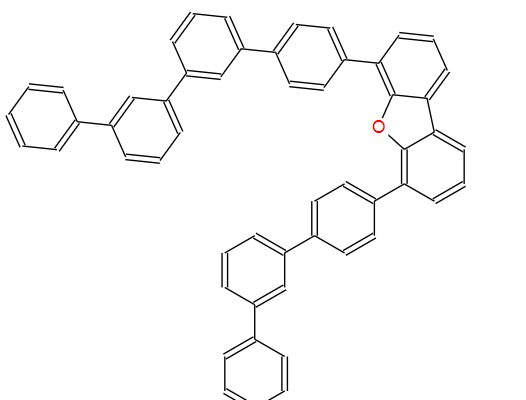 Dibenzofuran, 4-[1,1′:3′,1”:3”,1”’-quaterphenyl]-4-yl-6-[1,1′:3′,1”-terphenyl]-4-yl- CAS 2446854-86-8