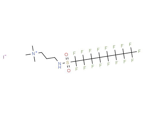 N,N-dimethyl,3-perfluorooctylsulfonylpropyl-aminium, iodide CAS 1652-63-7