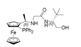 Ferrocene, 1-(diphenylphosphino)-2-[(1R)-1-[[2-[[(1R)-1-(hydroxymethyl)-2,2-dimethylpropyl]amino]-2-oxoethyl]amino]ethyl]-, (1R)- CAS 2922459-71-8